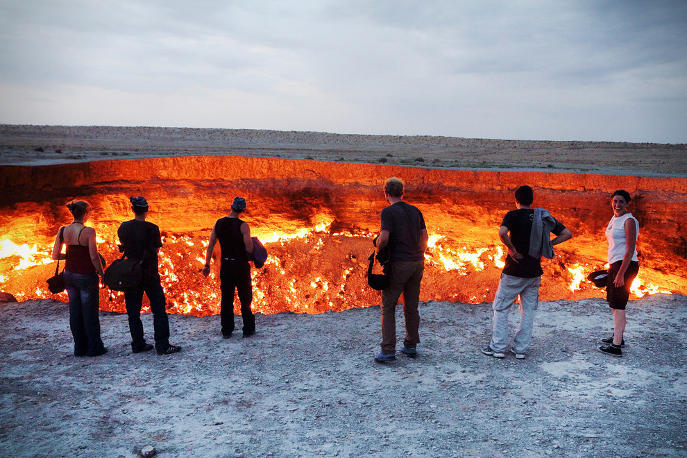 'The Door to Hell' in Derweze, Turkmenistan